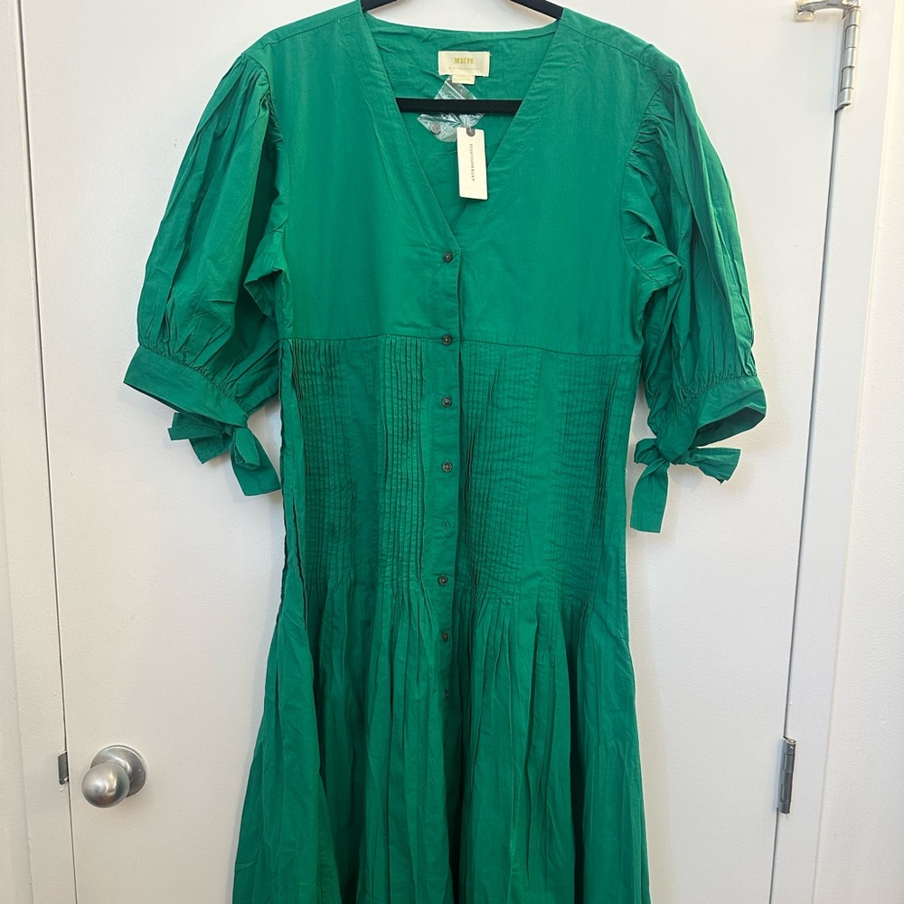 Maeve Green Midi Dress size Xsmall NWT
